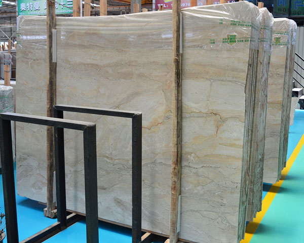 Italian natural marble beige onyx slab for sale