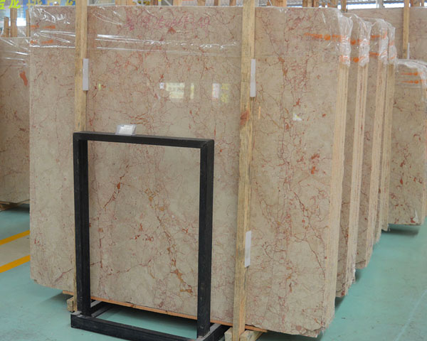 Imported rose grain red marble slab from Turkey