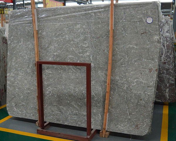 Imported grey marble Iran green marble slab for sale