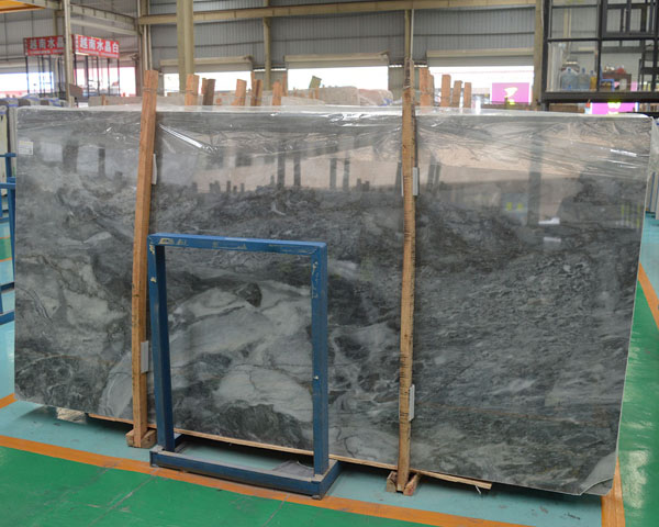 Polished Italy grey ice marble slab for sale