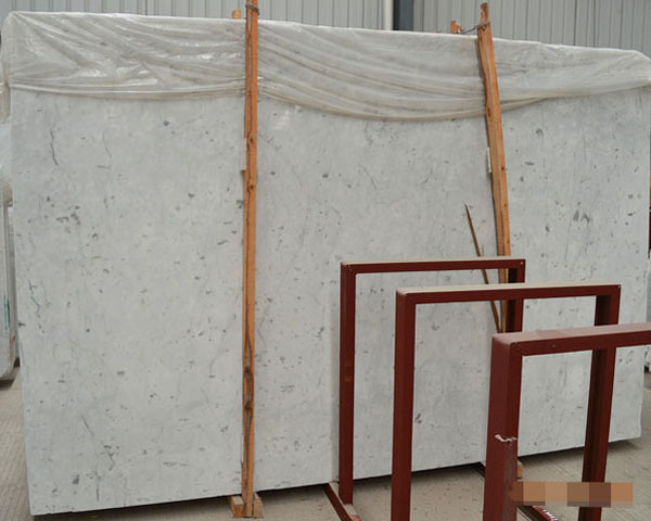 New bianco carrara white marble slab from Italy