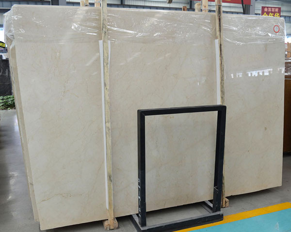 New crema marfil beige marble slab from Spain