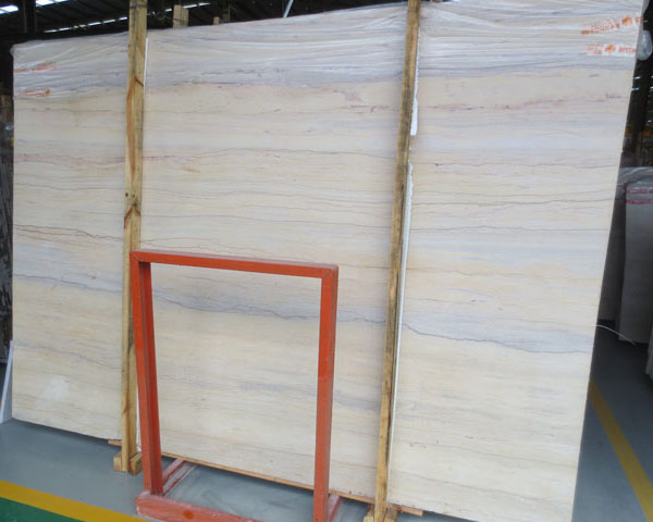 Rainbow wooden grain beige marble slab price