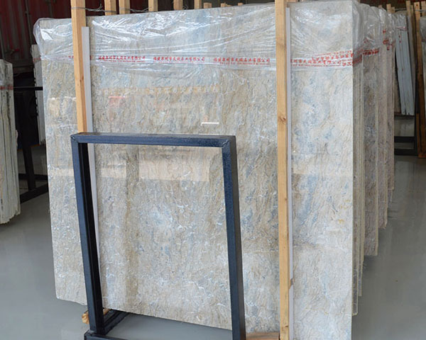 Natural Apollo grey marble slab with gold veins