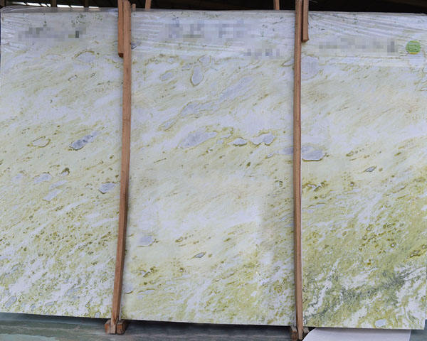 Assian green vein white onyx marble slab for sale