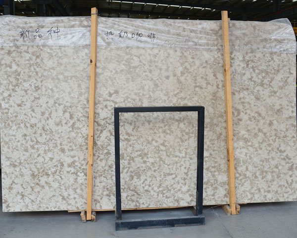 New cappuccino beige marble slab for sale