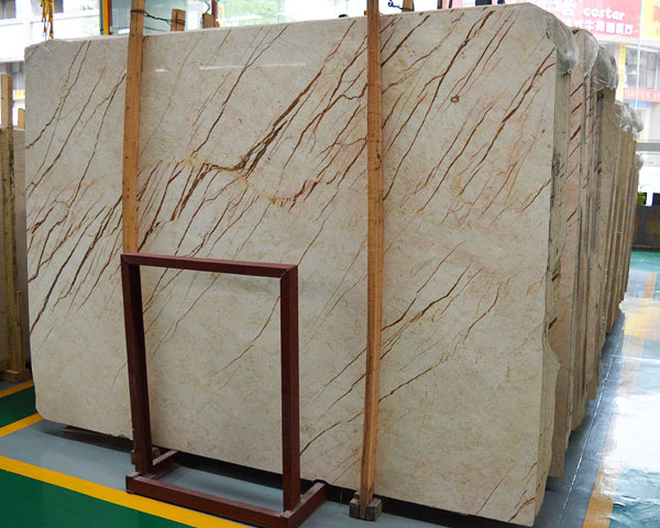 Imported Menis gold vein beige marble from Turkey