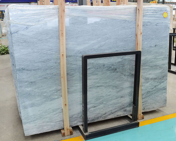 China polished sky Ice blue marble stone supplier
