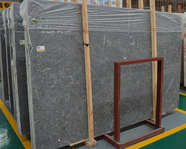 China natural gless grey marble slab tiles supplier