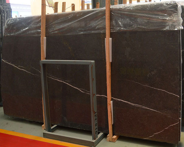 Imported dark color caronica coffee brown marble slab