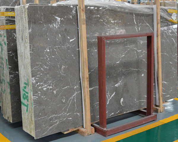 New product catel grey cloudy marble slab for sale