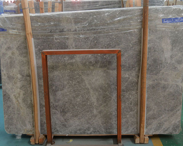 New tundra light grey marble slab tile for sale