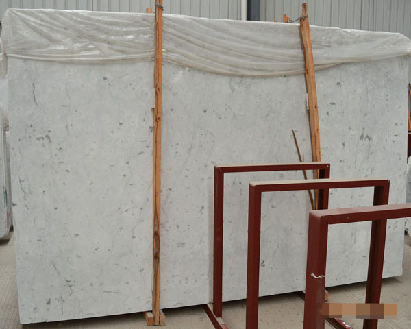 Italian bianco carrara white marble slab for flooring tiles