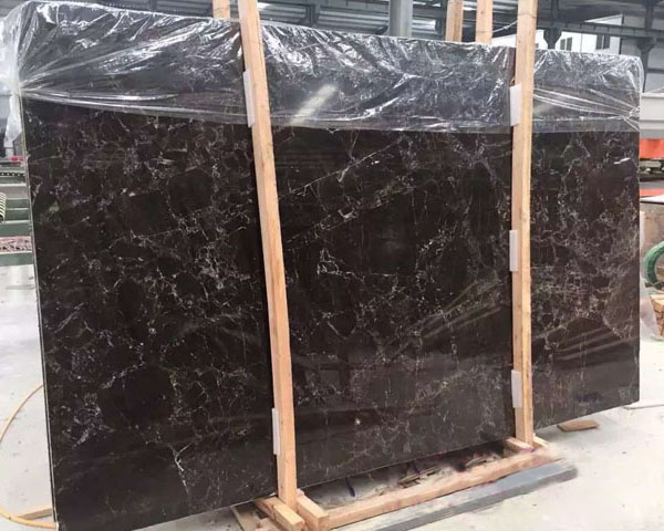 Natural emperador dark color black marble slab