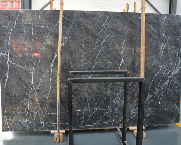 Polished emperador dark grey marble slab cut to size