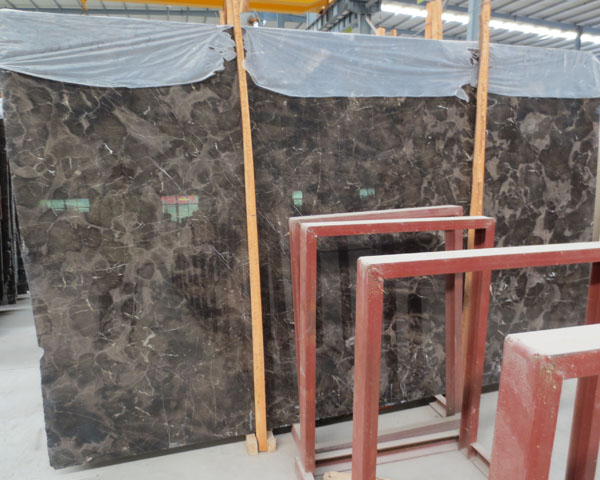 China emperdar dark brown marble slab supplier