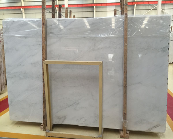 Chian statuario white marble slab tiles supplier