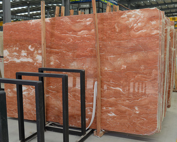 Imported Philippines wavy grain orange red marble
