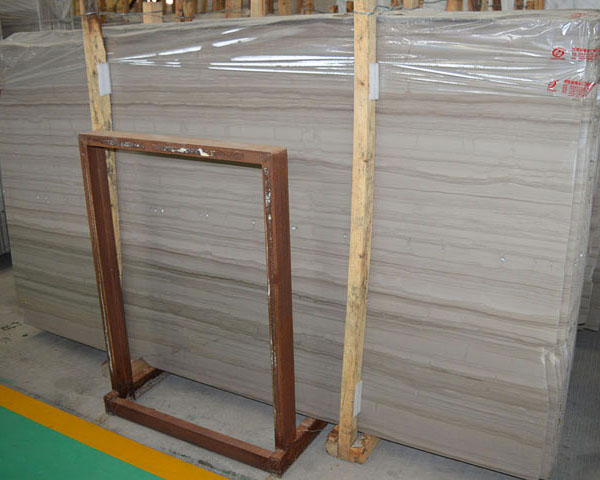 Hot sale grey wood serpeggiante marble slab