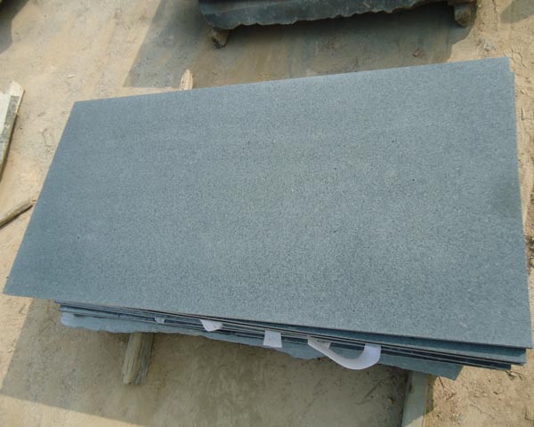 Natural flamed olive green granite for subway project
