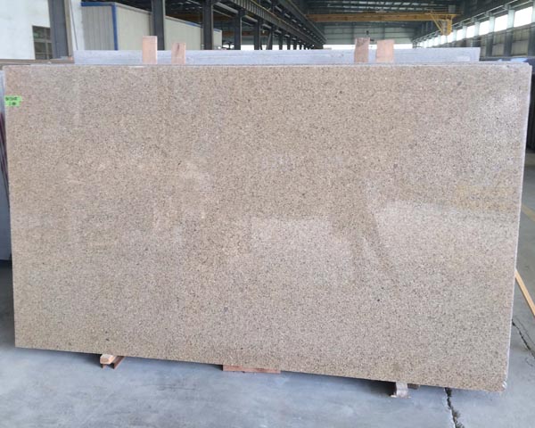 Polished g682 rusty yellow granite slab from China