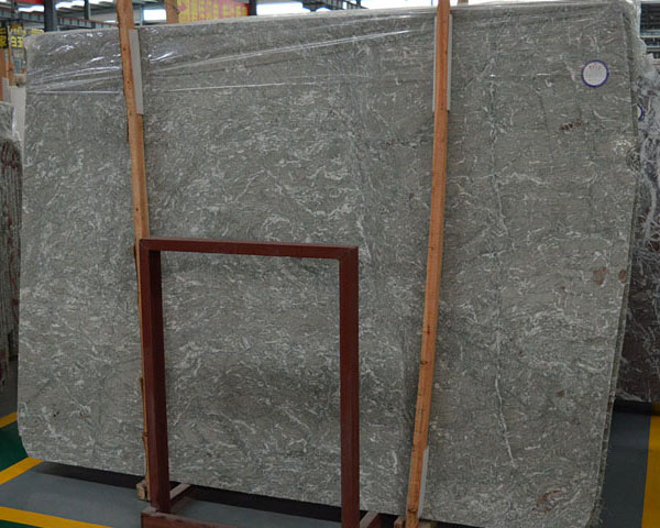 Imported Iran dark colored green marble slab