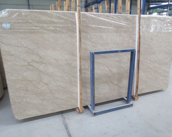 Natural castel beige marble slab for flooring tiles