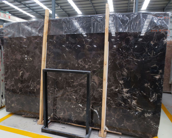 Chinese emperador dark brown marble slab for sale