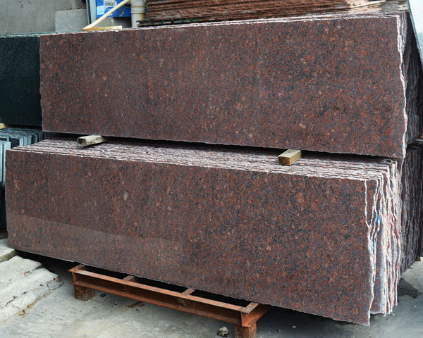 Chinese natural red granite slab for flooring tiles