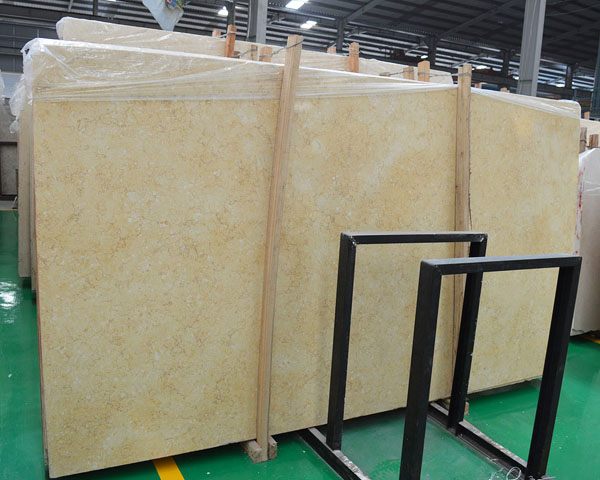 Imported egyptian gold cream beige marble slab for sale
