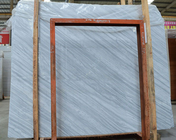 Hot sale Greek white wood grain marble slab price