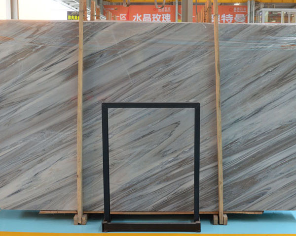 Imported natural blue wavy grain marble tiles