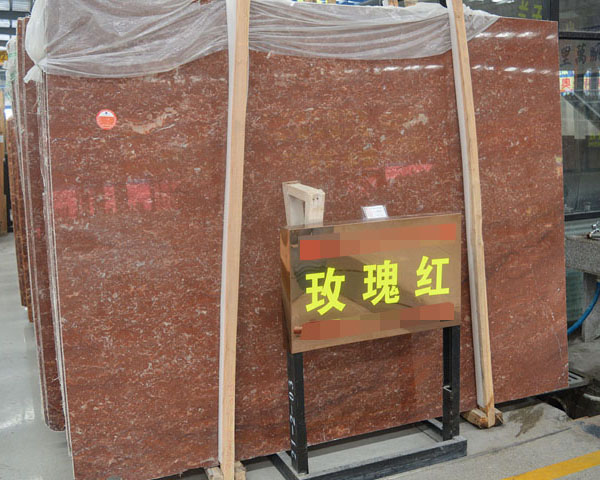 Polished red rose rosso alicante marble slab price